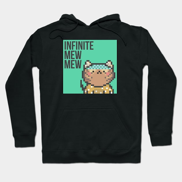 Pixel Cat 057 Hoodie by Infinite Mew Mew